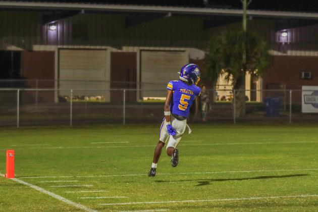 Pirate football on Oct. 31. Photo by Ashley Chandler/News-Leader
