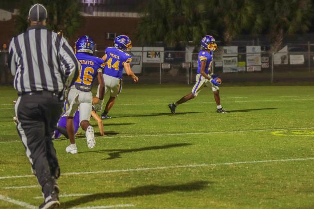 Pirate football on Oct. 31. Photo by Ashley Chandler/News-Leader