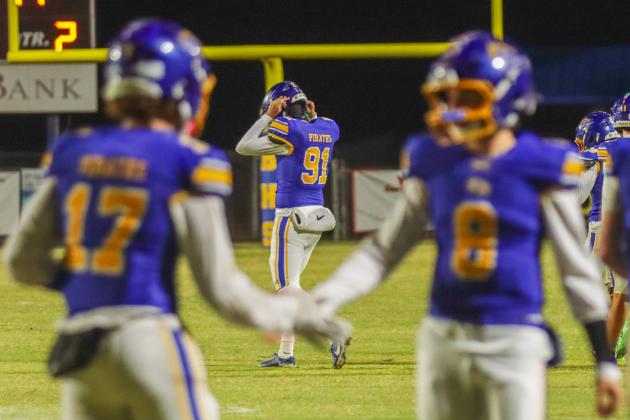 Pirate football on Oct. 31. Photo by Ashley Chandler/News-Leader