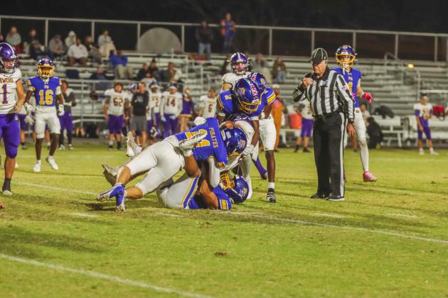 Pirate football on Oct. 31. Photo by Ashley Chandler/News-Leader
