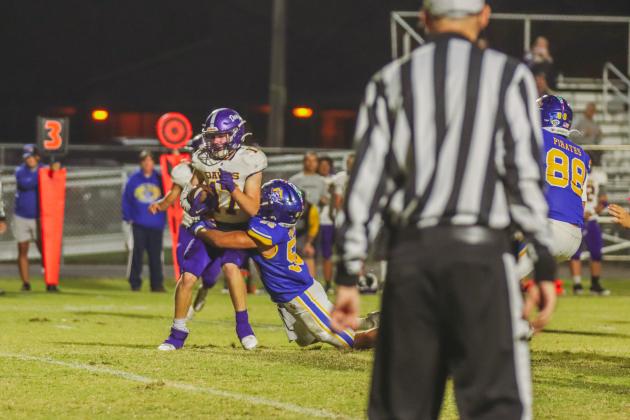 Pirate football on Oct. 31. Photo by Ashley Chandler/News-Leader