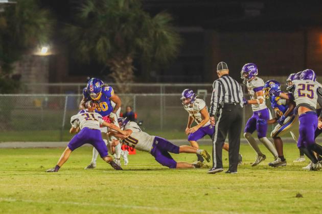 Pirate football on Oct. 31. Photo by Ashley Chandler/News-Leader