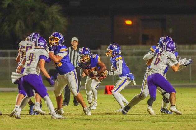 Pirate football on Oct. 31. Photo by Ashley Chandler/News-Leader