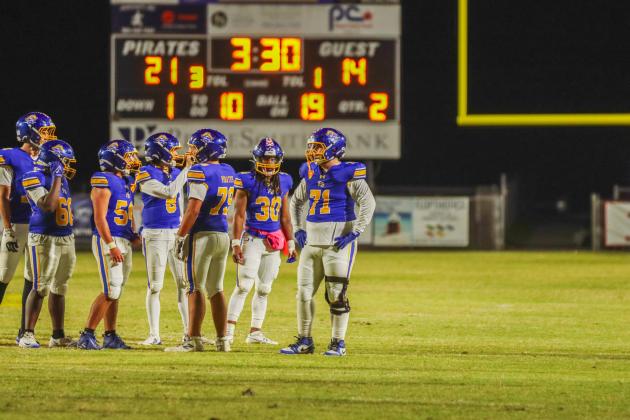 Pirate football on Oct. 31. Photo by Ashley Chandler/News-Leader
