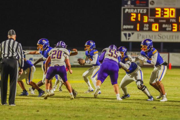 No. 55, 18-year-old Daniel Byers, was arrested for misdemeanor battery. According to MaxPreps, Byers, jersey number 55, is a senior and listed as a tackle and defensive tackle. Photo by Ashley Chandler/News-Leader