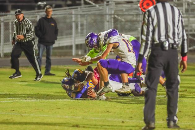 Pirate football on Oct. 31. Photo by Ashley Chandler/News-Leader