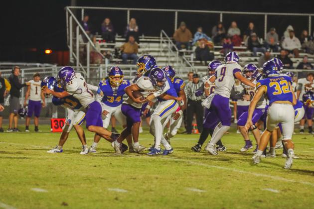 Pirate football on Oct. 31. Photo by Ashley Chandler/News-Leader