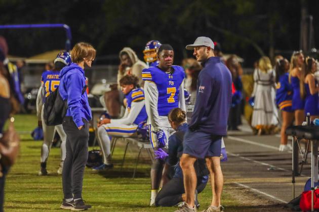 Pirate football on Oct. 31. Photo by Ashley Chandler/News-Leader