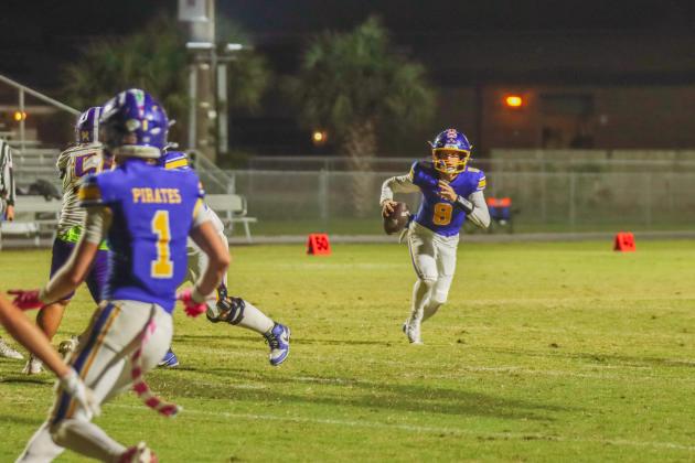 Pirate football on Oct. 31. Photo by Ashley Chandler/News-Leader