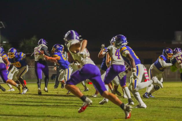 Pirate football on Oct. 31. Photo by Ashley Chandler/News-Leader