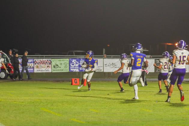 Pirate football on Oct. 31. Photo by Ashley Chandler/News-Leader