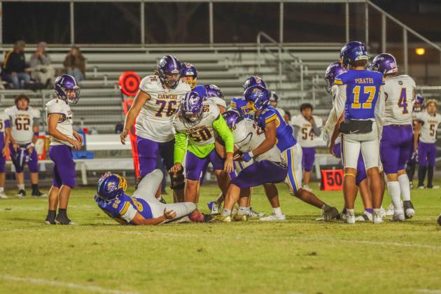 Pirate football on Oct. 31. Photo by Ashley Chandler/News-Leader