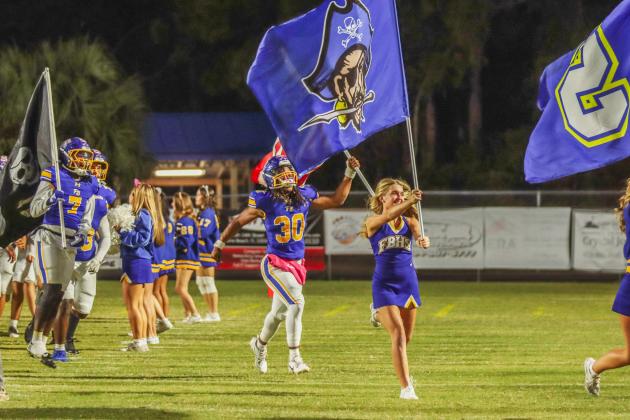Pirate football on Oct. 31. Photo by Ashley Chandler/News-Leader