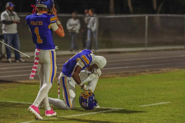 Pirate football on Oct. 31. Photo by Ashley Chandler/News-Leader