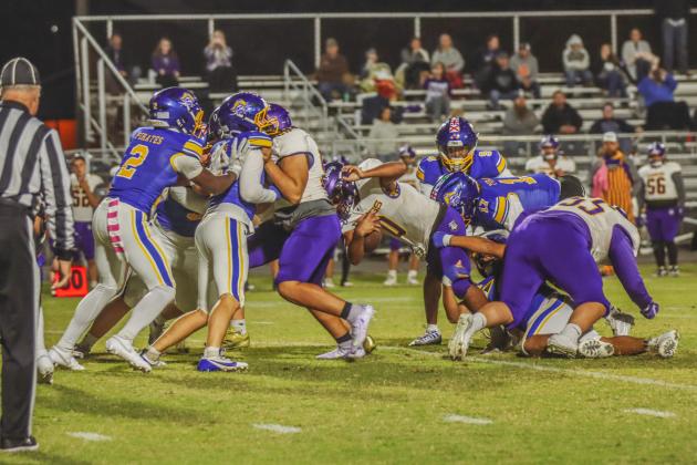 Pirate football on Oct. 31. Photo by Ashley Chandler/News-Leader