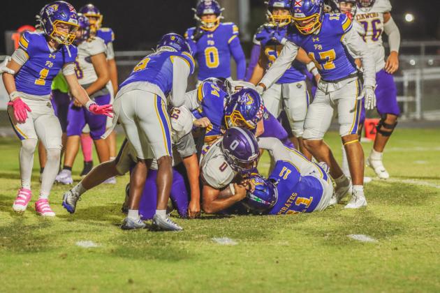 Pirate football on Oct. 31. Photo by Ashley Chandler/News-Leader