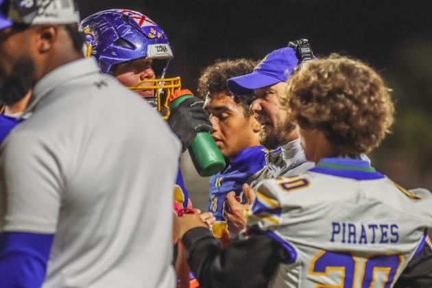 Pirate football on Oct. 31. Photo by Ashley Chandler/News-Leader