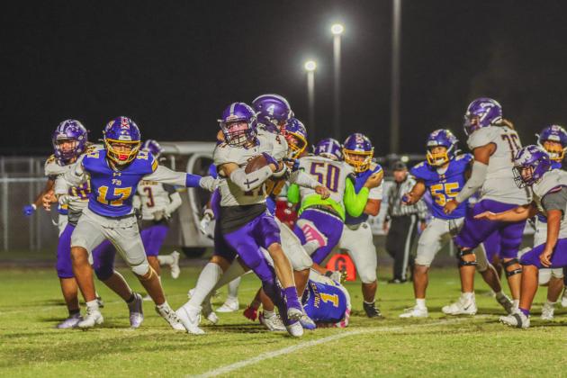 Pirate football on Oct. 31. Photo by Ashley Chandler/News-Leader