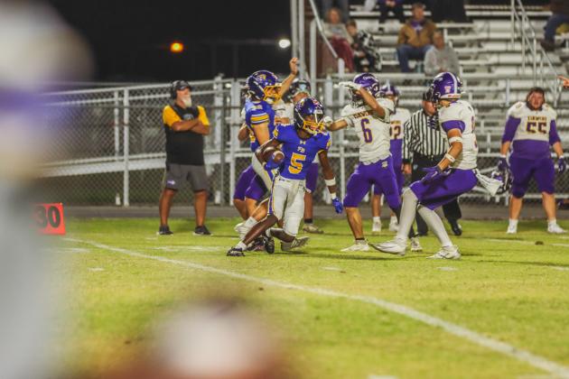 Pirate football on Oct. 31. Photo by Ashley Chandler/News-Leader