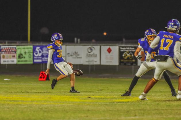 Pirate football on Oct. 31. Photo by Ashley Chandler/News-Leader