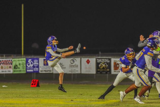 Pirate football on Oct. 31. Photo by Ashley Chandler/News-Leader