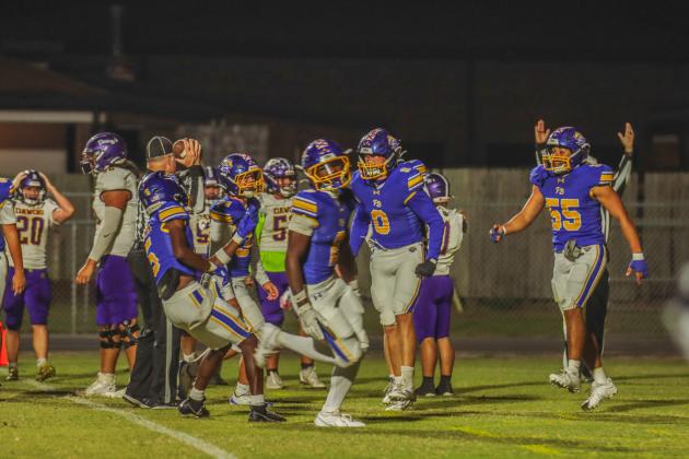 Pirate football on Oct. 31. Photo by Ashley Chandler/News-Leader