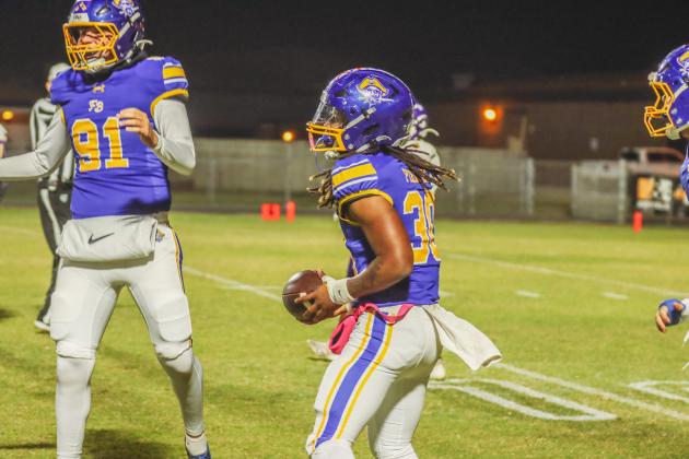 Pirate football on Oct. 31. Photo by Ashley Chandler/News-Leader