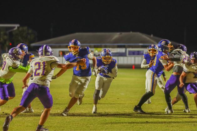 Pirate football on Oct. 31. Photo by Ashley Chandler/News-Leader