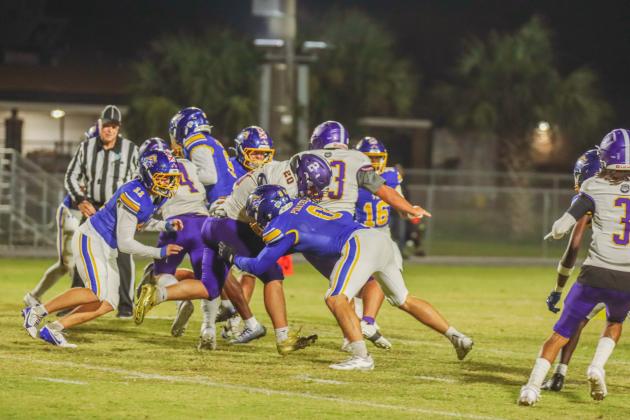 Pirate football on Oct. 31. Photo by Ashley Chandler/News-Leader