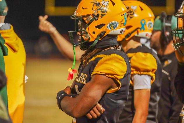 Hornet football on Oct. 31. Photo by Ashley Chandler/News-Leader