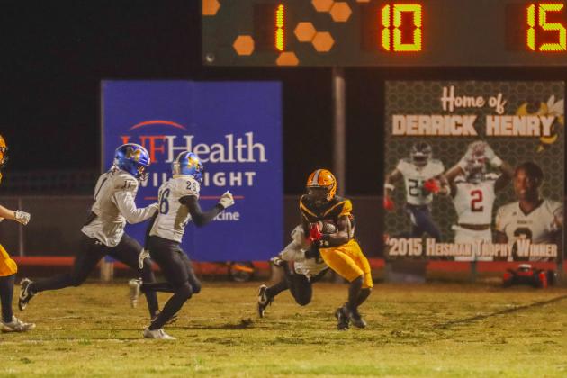 Hornet football on Oct. 31. Photo by Ashley Chandler/News-Leader