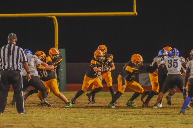 Hornet football on Oct. 31. Photo by Ashley Chandler/News-Leader