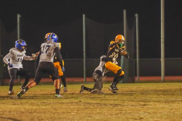 Hornet football on Oct. 31. Photo by Ashley Chandler/News-Leader