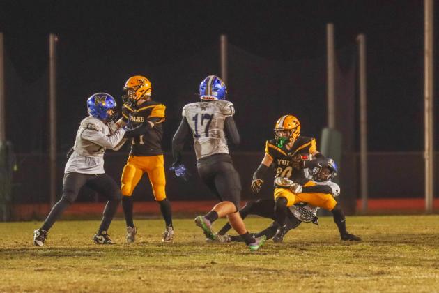 Hornet football on Oct. 31. Photo by Ashley Chandler/News-Leader