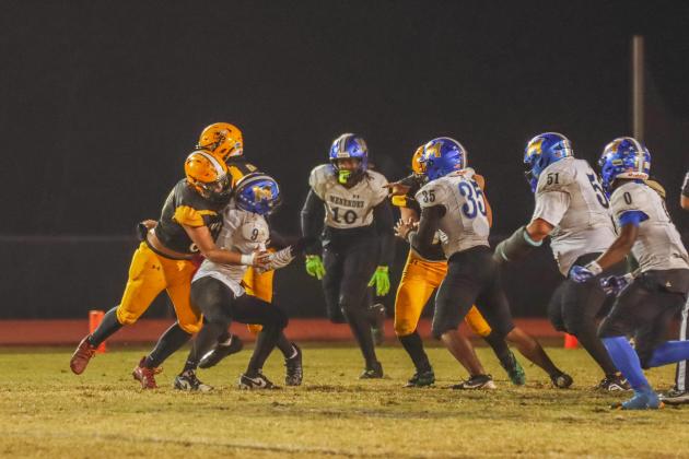 Hornet football on Oct. 31. Photo by Ashley Chandler/News-Leader