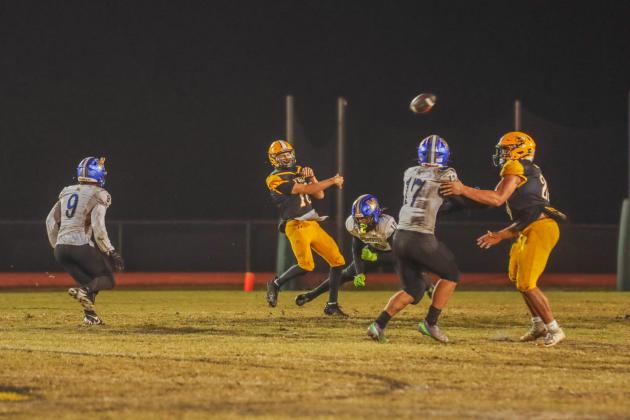 Hornet football on Oct. 31. Photo by Ashley Chandler/News-Leader