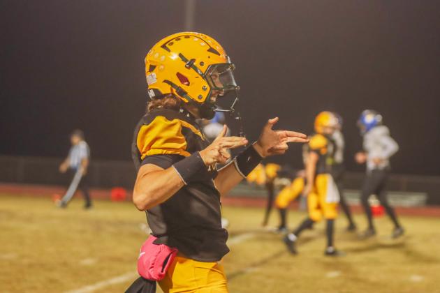 Hornet football on Oct. 31. Photo by Ashley Chandler/News-Leader