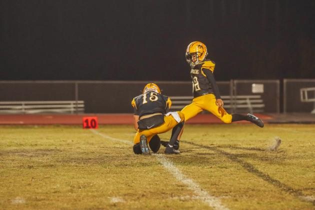Hornet football on Oct. 31. Photo by Ashley Chandler/News-Leader