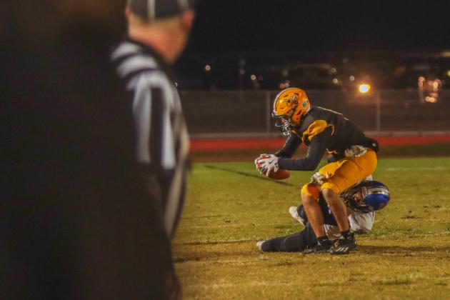Hornet football on Oct. 31. Photo by Ashley Chandler/News-Leader