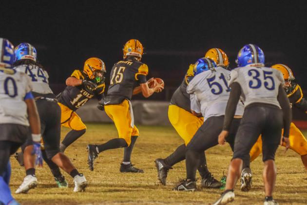 Hornet football on Oct. 31. Photo by Ashley Chandler/News-Leader