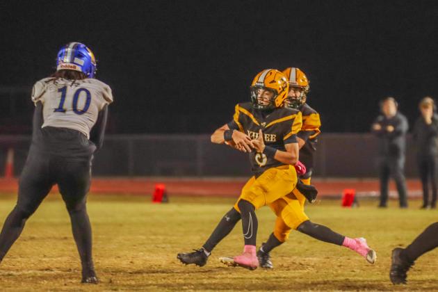 Hornet football on Oct. 31. Photo by Ashley Chandler/News-Leader
