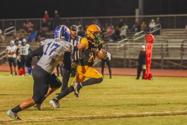 Hornet football on Oct. 31. Photo by Ashley Chandler/News-Leader