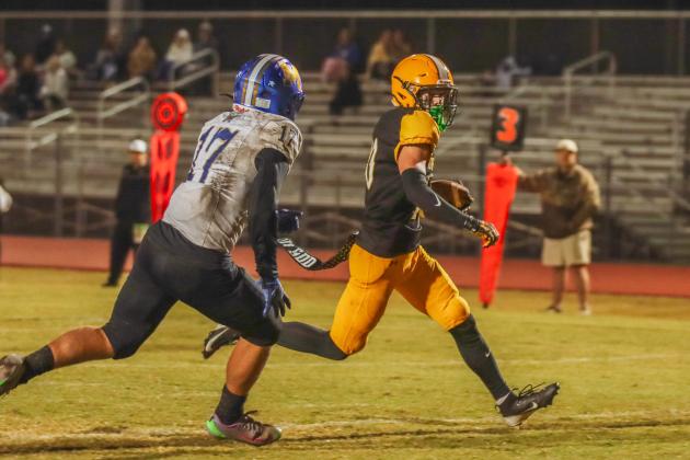 Hornet football on Oct. 31. Photo by Ashley Chandler/News-Leader