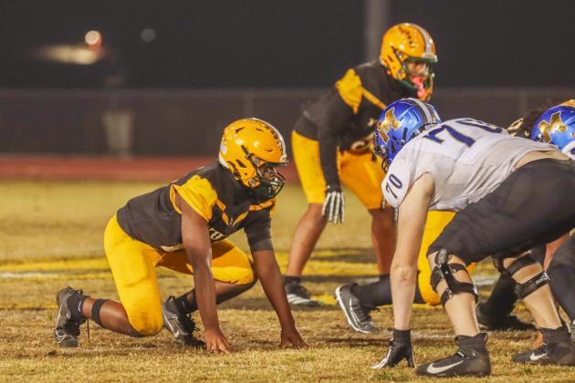 Hornet football on Oct. 31. Photo by Ashley Chandler/News-Leader