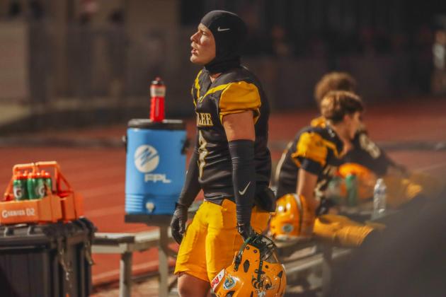 Hornet football on Oct. 31. Photo by Ashley Chandler/News-Leader