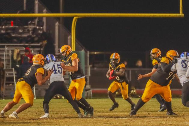 Hornet football on Oct. 31. Photo by Ashley Chandler/News-Leader