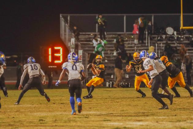 Hornet football on Oct. 31. Photo by Ashley Chandler/News-Leader