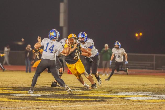 Hornet football on Oct. 31. Photo by Ashley Chandler/News-Leader