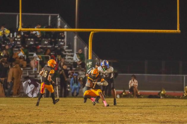 Hornet football on Oct. 31. Photo by Ashley Chandler/News-Leader
