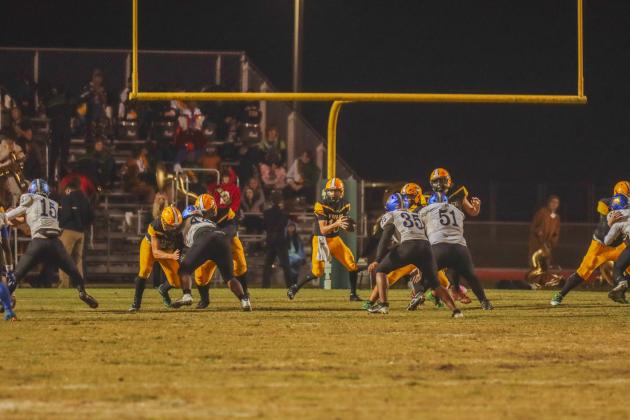 Hornet football on Oct. 31. Photo by Ashley Chandler/News-Leader